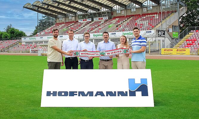 Hofmann ist neuer Werbepartner des Sportvereins VfR Wormatia Worms