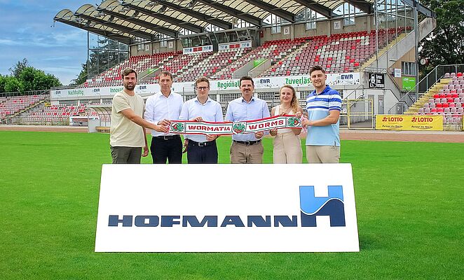 Hofmann is the new advertising partner of the VfR Wormatia Worms sports club