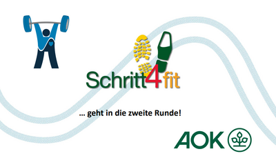 You can see the Schritt4Fit and the AOK logo